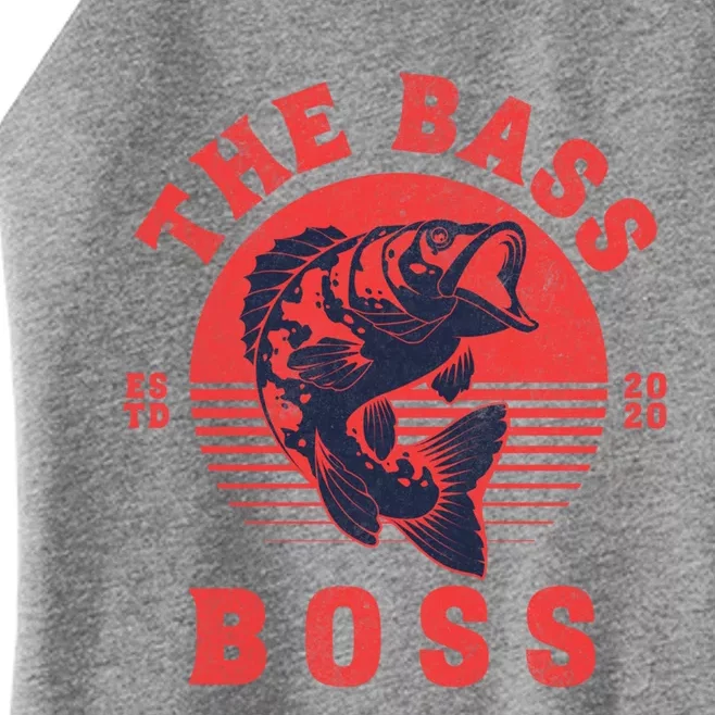 Reels Bass Funny The Bass Boss Fisher Fish Fishing Dad Cool Gift Women’s Perfect Tri Rocker Tank