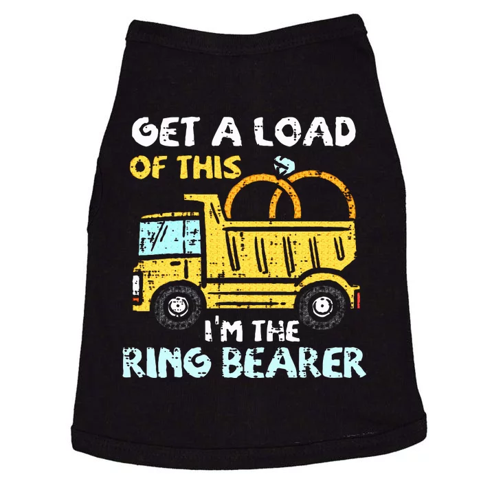 Ring Bearer Funny Wedding Party Truck Boy Doggie Tank