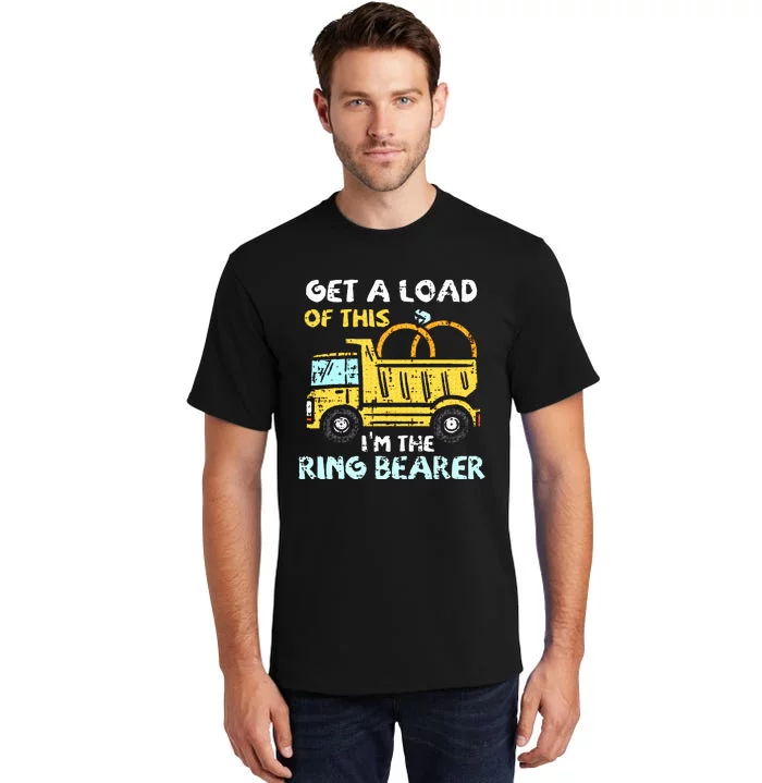 Ring Bearer Funny Wedding Party Truck Boy Tall T-Shirt