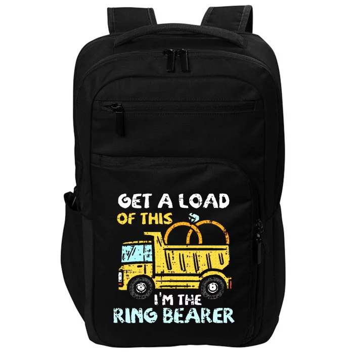 Ring Bearer Funny Wedding Party Truck Boy Impact Tech Backpack