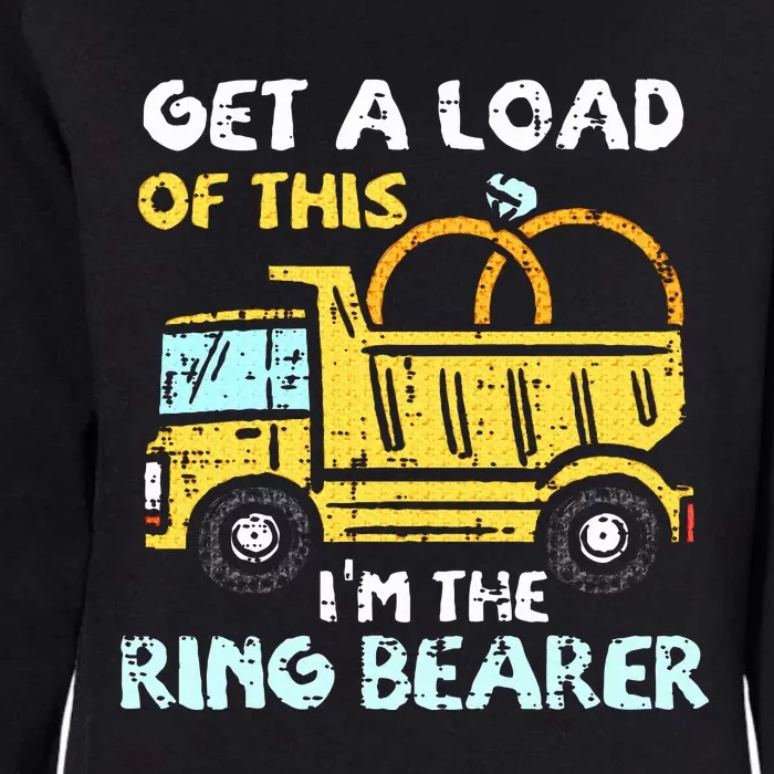 Ring Bearer Funny Wedding Party Truck Boy Womens California Wash Sweatshirt