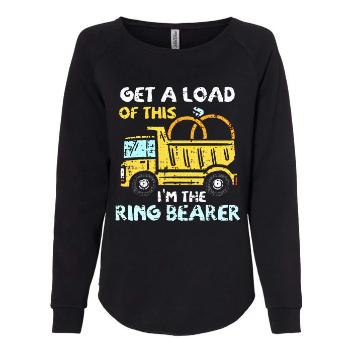 Ring Bearer Funny Wedding Party Truck Boy Womens California Wash Sweatshirt