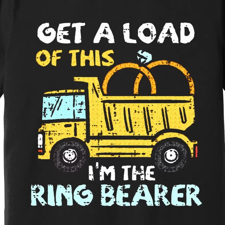 Ring Bearer Funny Wedding Party Truck Boy Premium T-Shirt