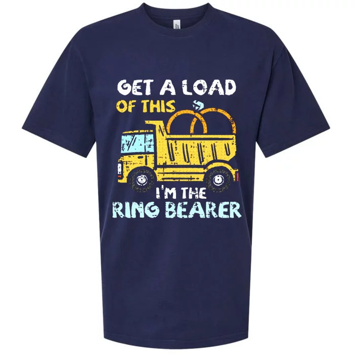 Ring Bearer Funny Wedding Party Truck Boy Sueded Cloud Jersey T-Shirt