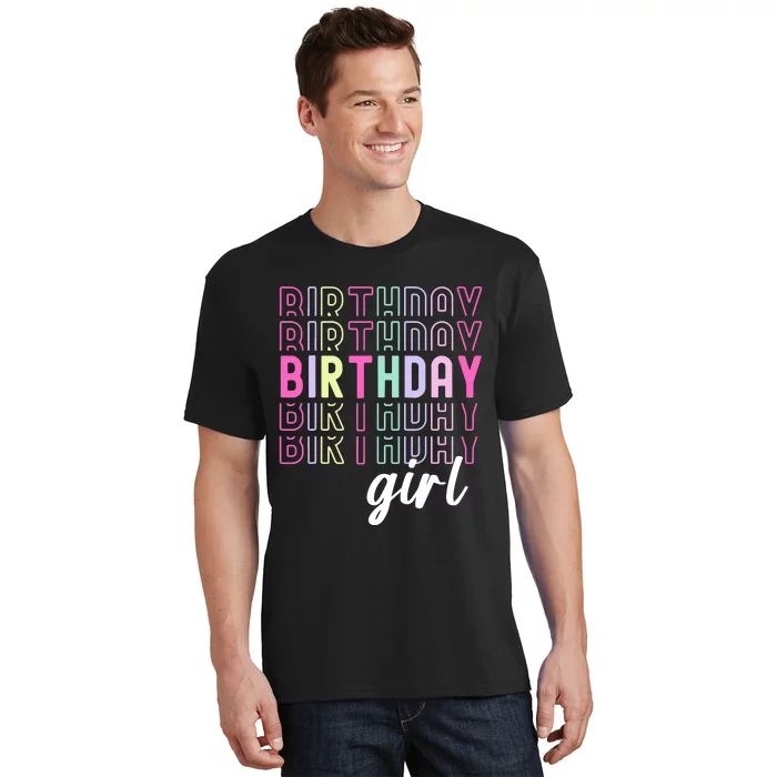 Retro Birthday For Girl Awesome Cute Birthday Party T-Shirt