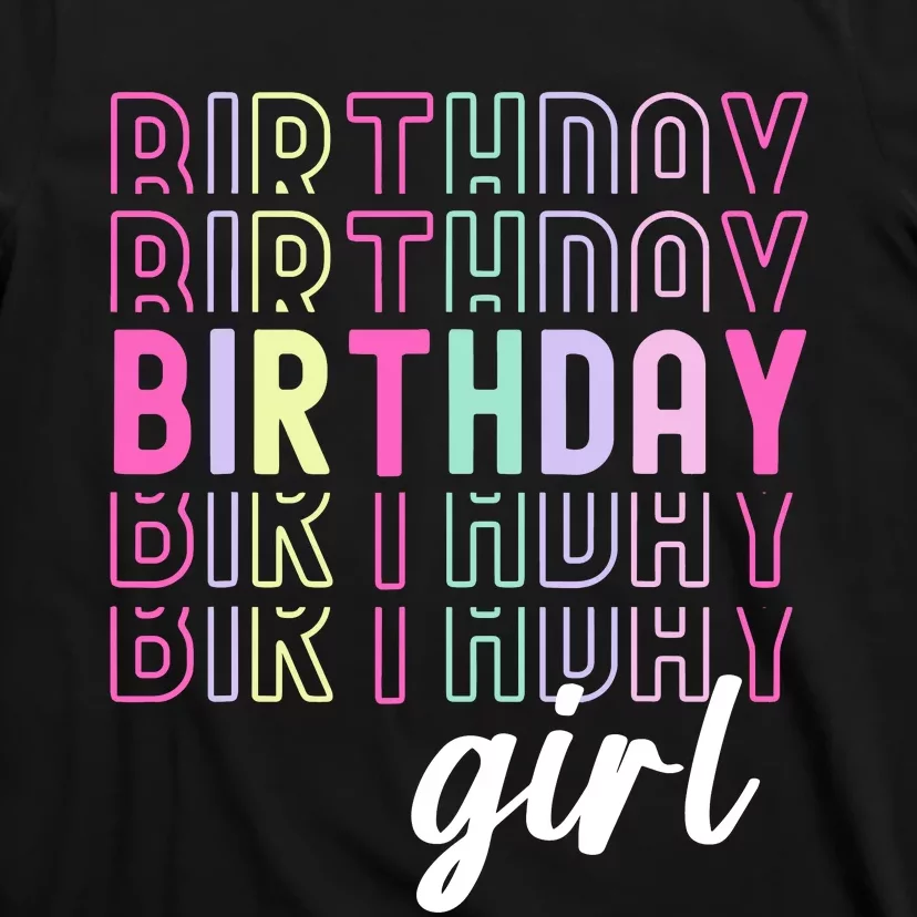 Retro Birthday For Girl Awesome Cute Birthday Party T-Shirt