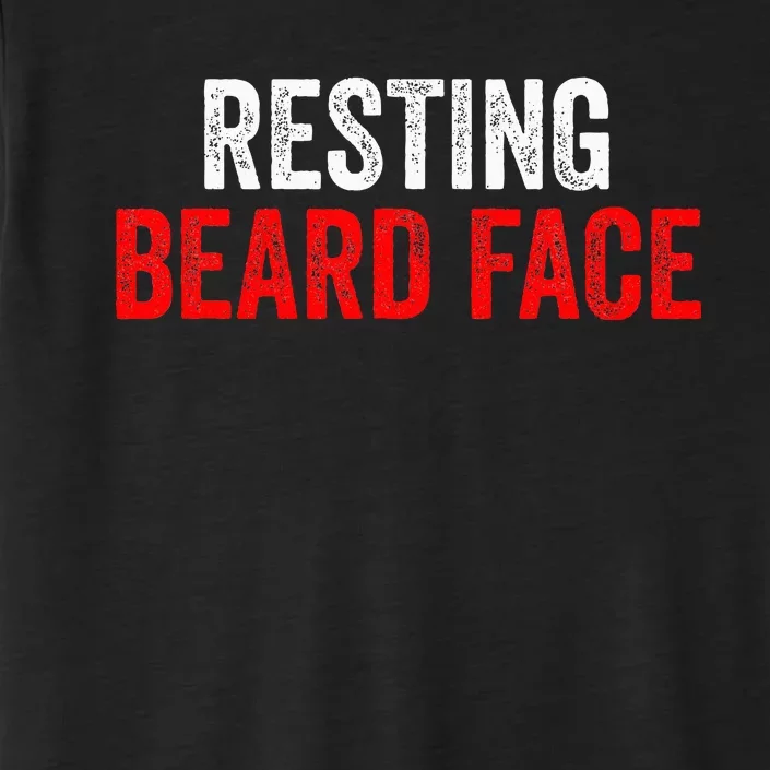 Resting Beard Face Funny Beard Parody Bearded ChromaSoft Performance T-Shirt