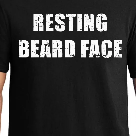 Resting Beard Face Funny Beard Parody Bearded Pajama Set