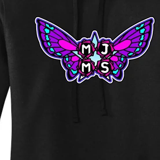 Rose Butterfly Friendship Team Fun Women's Pullover Hoodie