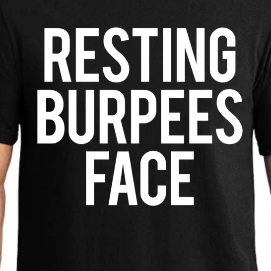 Resting Burpees Face Pun Aerobic Exercise Workout Fitness Gift Pajama Set