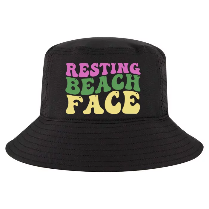 Resting Beach Face Funny Summer Vacation Cool Comfort Performance Bucket Hat