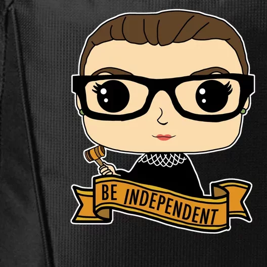 RBG Be Independent Cartoon Ruth Ginsburg City Backpack