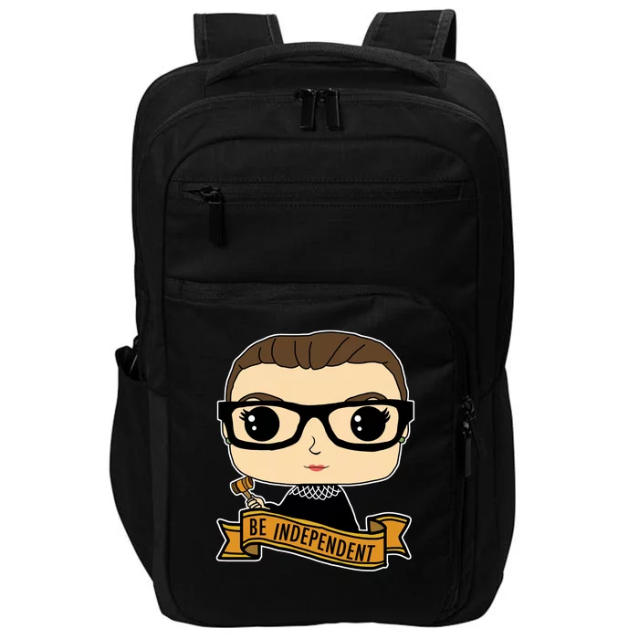 RBG Be Independent Cartoon Ruth Ginsburg Impact Tech Backpack