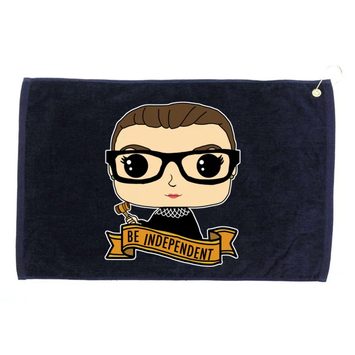 RBG Be Independent Cartoon Ruth Ginsburg Grommeted Golf Towel