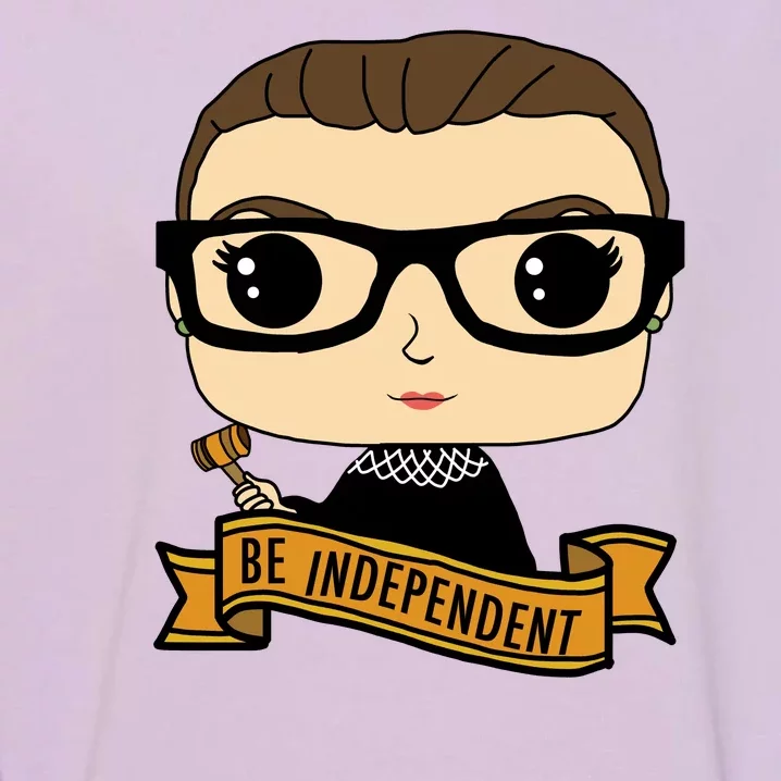 RBG Be Independent Cartoon Ruth Ginsburg Garment-Dyed Sweatshirt