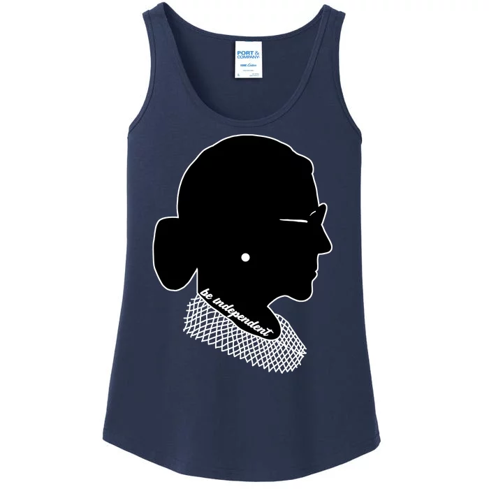 RBG Be Independent Classic Ruth Ginsburg Ladies Essential Tank