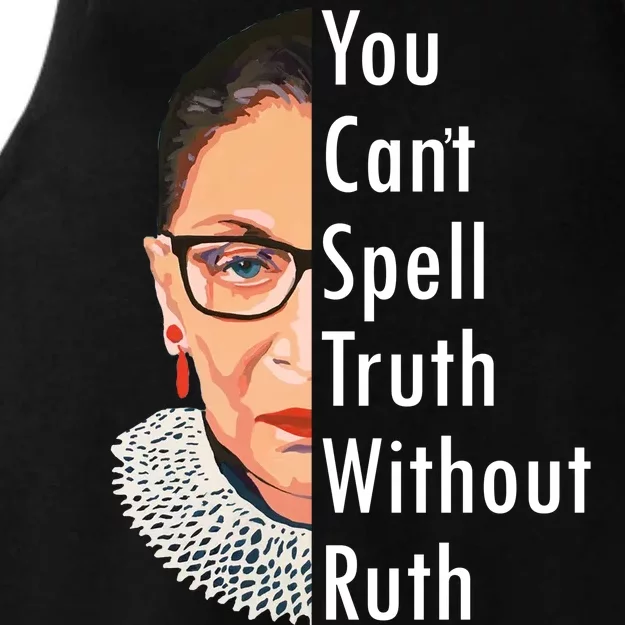 RBG Can't Spell Truth With Ruth Ginsburg Supreme Ladies Tri-Blend Wicking Tank