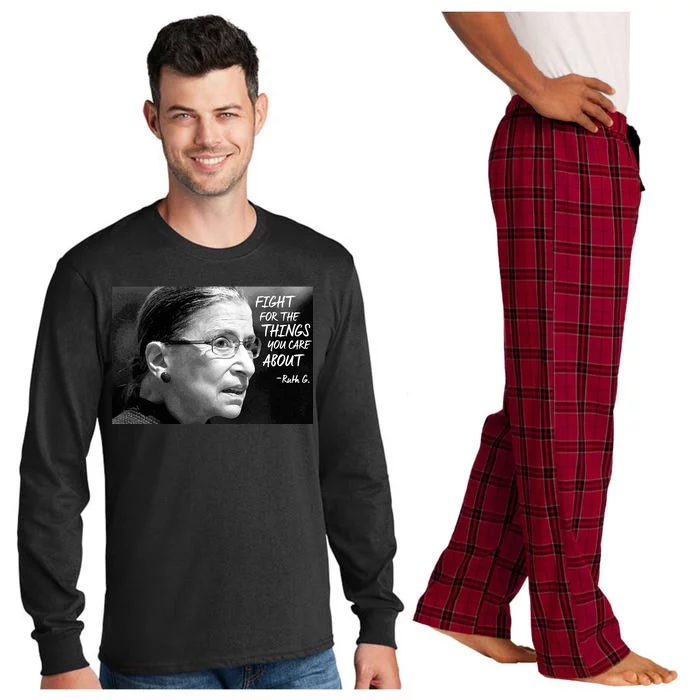 RBG Fight for the Things You Care About fff Long Sleeve Pajama Set