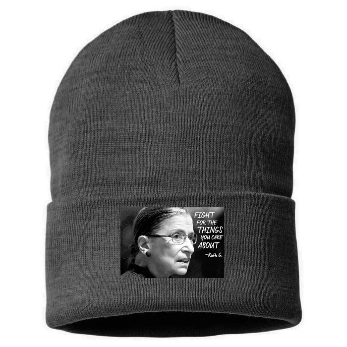 RBG Fight for the Things You Care About fff Sustainable Knit Beanie