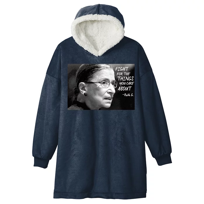 RBG Fight for the Things You Care About fff Hooded Wearable Blanket