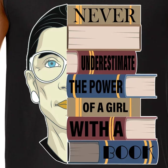 RBG Never Underestimate Power of Girl With Book Comfort Colors® Tank Top