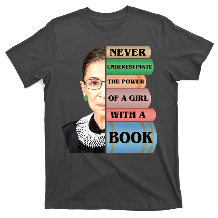 rbg tshirt, quote ruth bader ginsburg never underestimate the