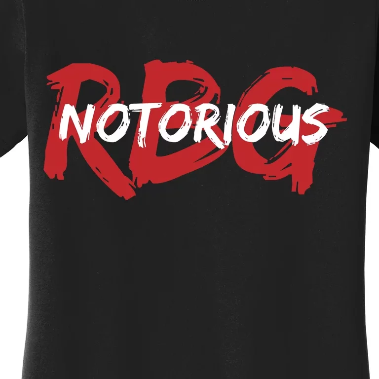 RBG Notorious Logo Ruther Bader Ginsburg Women's T-Shirt