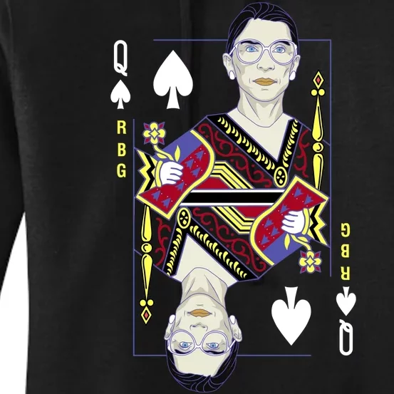 RBG Queen R.B.G. Ruther Bader Ginsburg Women's Pullover Hoodie