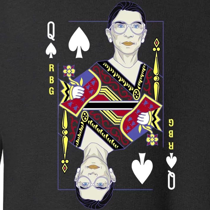 RBG Queen R.B.G. Ruther Bader Ginsburg Toddler Sweatshirt