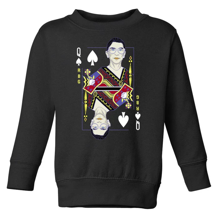 RBG Queen R.B.G. Ruther Bader Ginsburg Toddler Sweatshirt