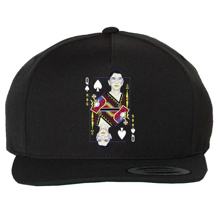 RBG Queen R.B.G. Ruther Bader Ginsburg Wool Snapback Cap