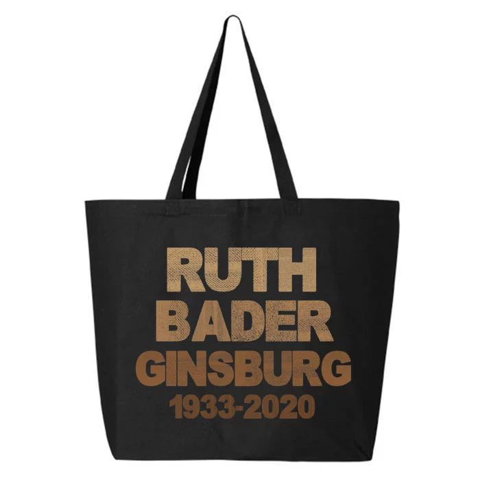 RBG Ruth Bader Ginsburg 1933-2020 25L Jumbo Tote