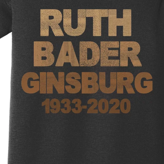 RBG Ruth Bader Ginsburg 1933-2020 Baby Bodysuit