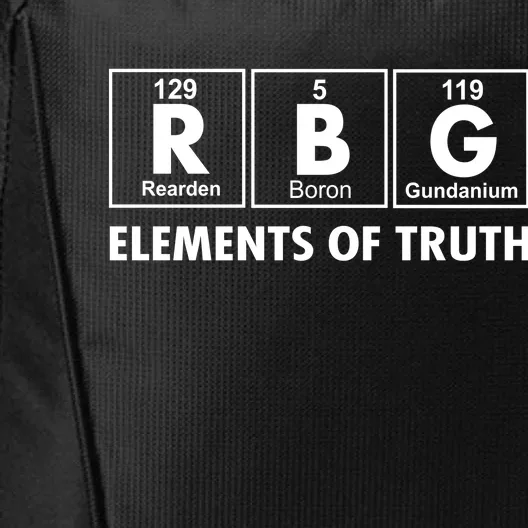 RBG The Element Of Truth Ruth Bader Ginsburg City Backpack