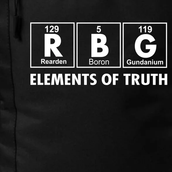 RBG The Element Of Truth Ruth Bader Ginsburg Daily Commute Backpack