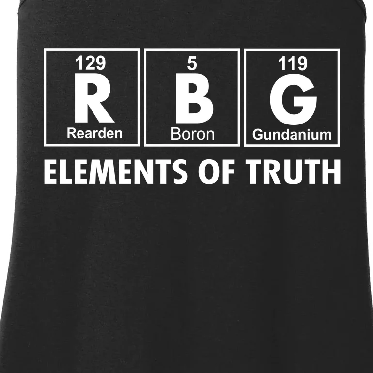 RBG The Element Of Truth Ruth Bader Ginsburg Ladies Essential Tank