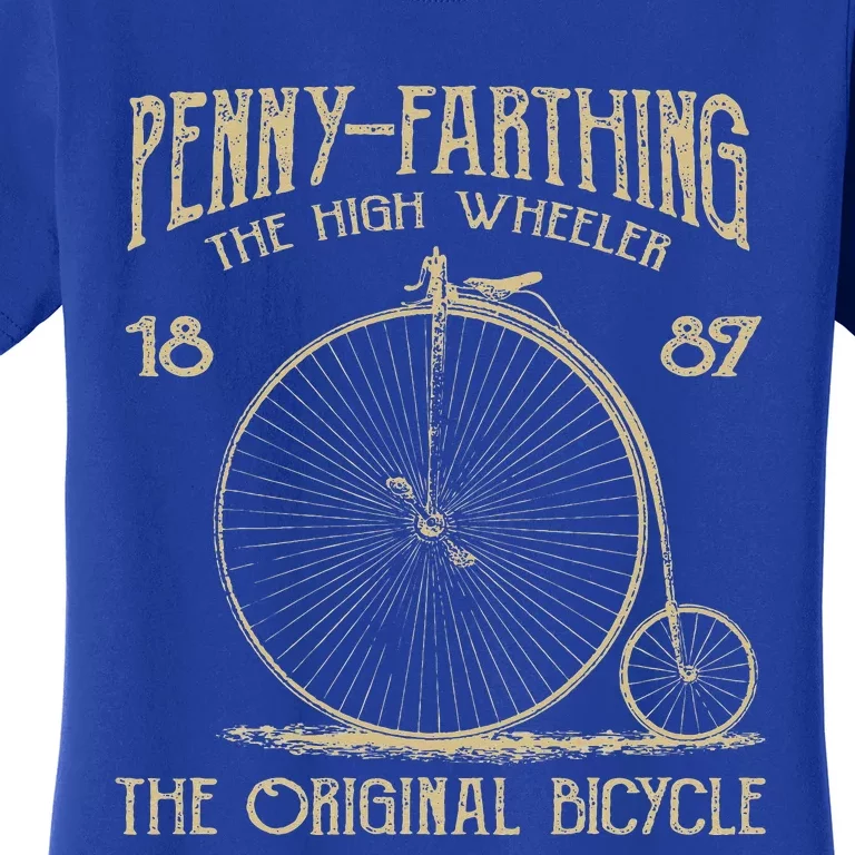 Penny Farthing Bike Retro Vintage Bicycle Cycling Women's T-Shirt