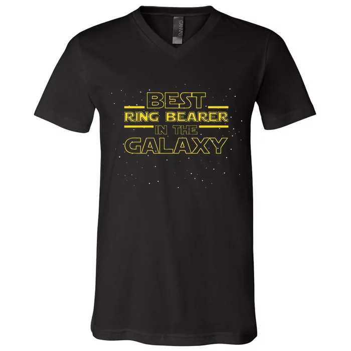 Ring Bearer Gift Best Ring Bearer In The Galaxy V-Neck T-Shirt