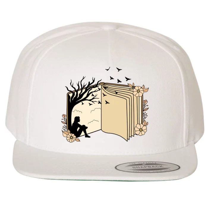 Reading Books Gift Book Lover Wool Snapback Cap