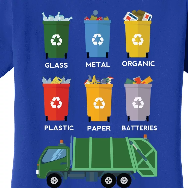 Recycle Bin Garbage Day Waste Aget Garbage Truck Cute Gift Women's T-Shirt