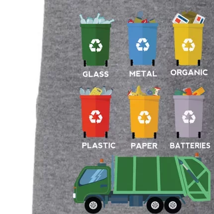 Recycle Bin Garbage Day Waste Aget Garbage Truck Cute Gift Doggie 3-End Fleece Hoodie