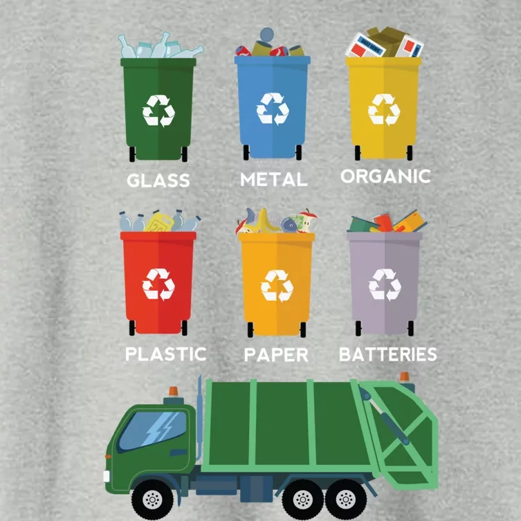 Recycle Bin Garbage Day Waste Aget Garbage Truck Cute Gift Women's Crop Top Tee