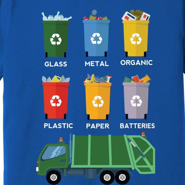 Recycle Bin Garbage Day Waste Aget Garbage Truck Gift Premium T-Shirt