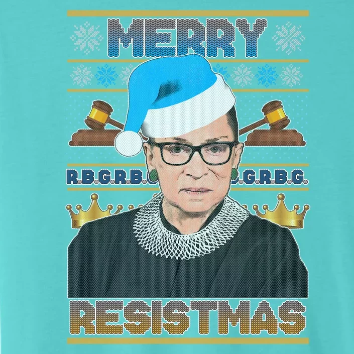 Ruth Bader Ginsburg RBG Merry Resistmas Ugly Christmas Sweater ChromaSoft Performance T-Shirt