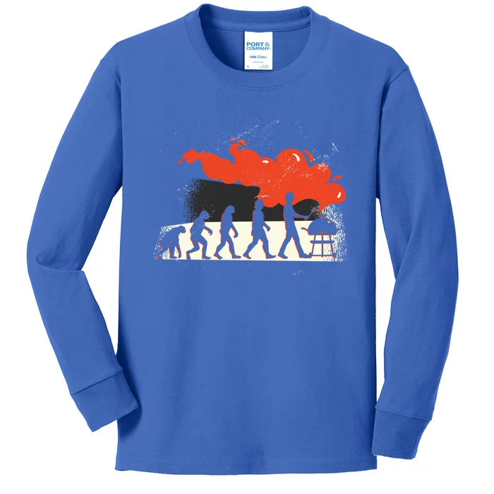 Retro Barbecue Gift Kids Long Sleeve Shirt