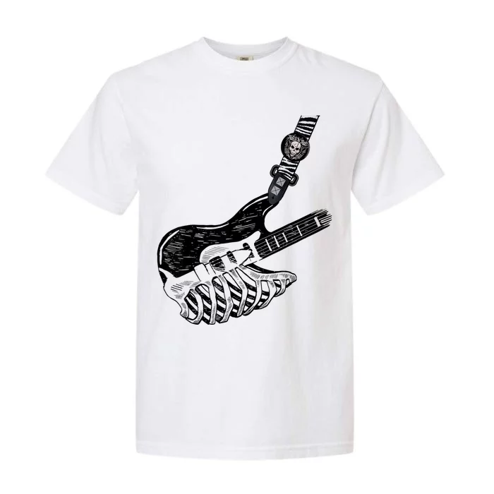 Rock Bass Guitar Skull Rock Guitarist Bass Player Musician Garment-Dyed Heavyweight T-Shirt