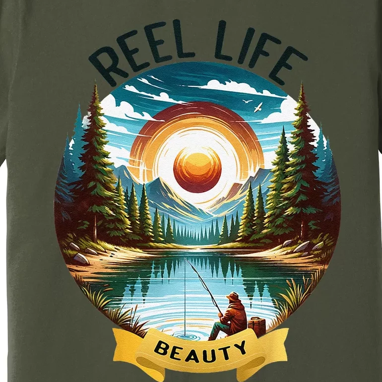 Reellife Beauty Grunge Hook Fishinglife Man Women Premium T-Shirt