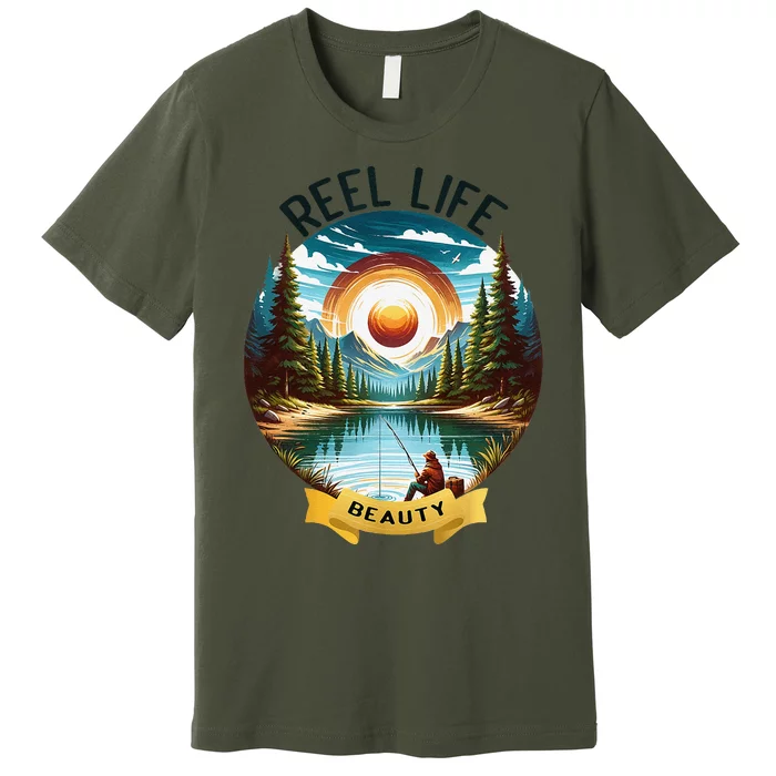 Reellife Beauty Grunge Hook Fishinglife Man Women Premium T-Shirt