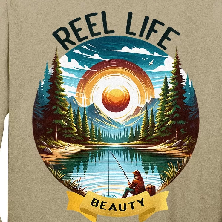 Reellife Beauty Grunge Hook Fishinglife Man Women Tall Long Sleeve T-Shirt