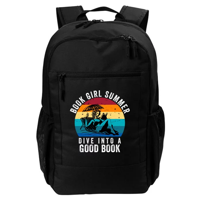 Relaxing Book Girl Summer Beach Vibes | Perfect For Reading Lovers Daily Commute Backpack